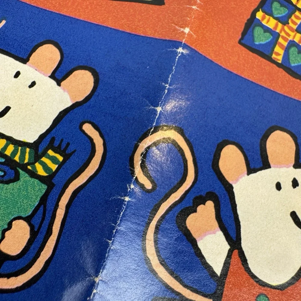 Maisy Mouse Christmas gift wrap Vintage 1998